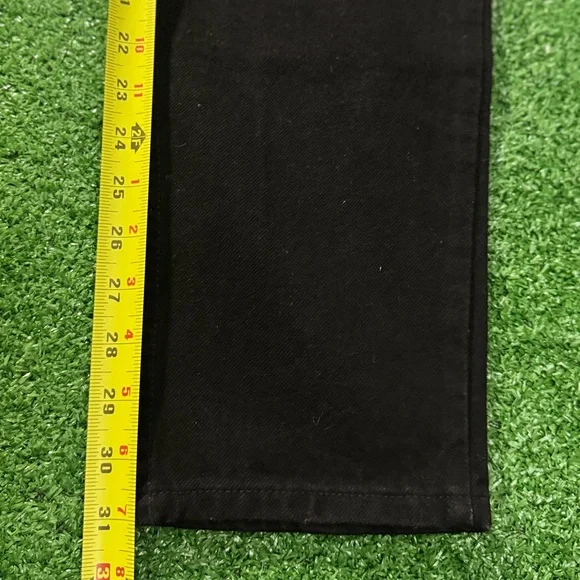 Vintage Wrangler Jeans Womens 10x32 Black Made USA High Rise Tapered Fit Western - Picture 4 of 6